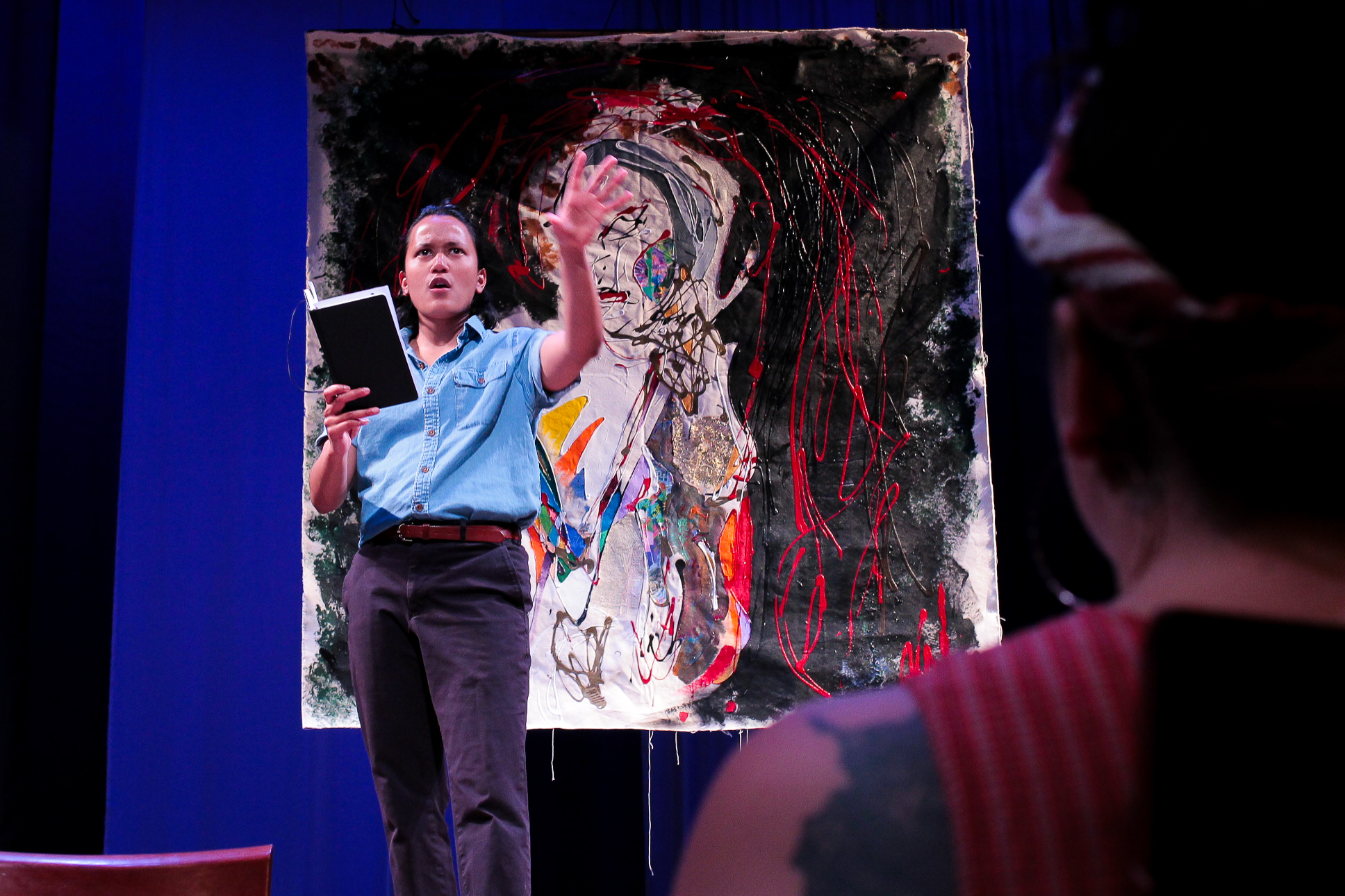 Nabilah Ahmed and Antonieta Carpio in PAINT ME by Nabra Nelson 2023